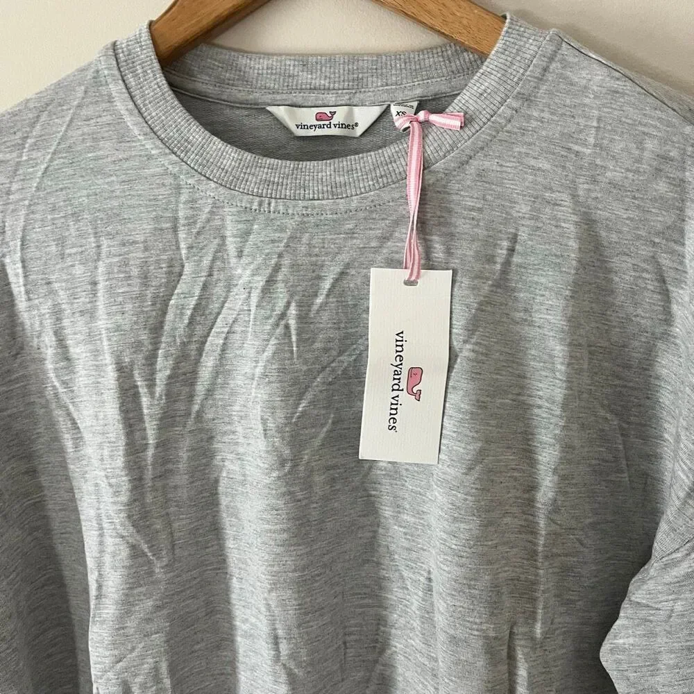 Vineyard Vines Dreamcloth Crewneck Sweater Light Gray NWT Size XS - Picture 8 of 9